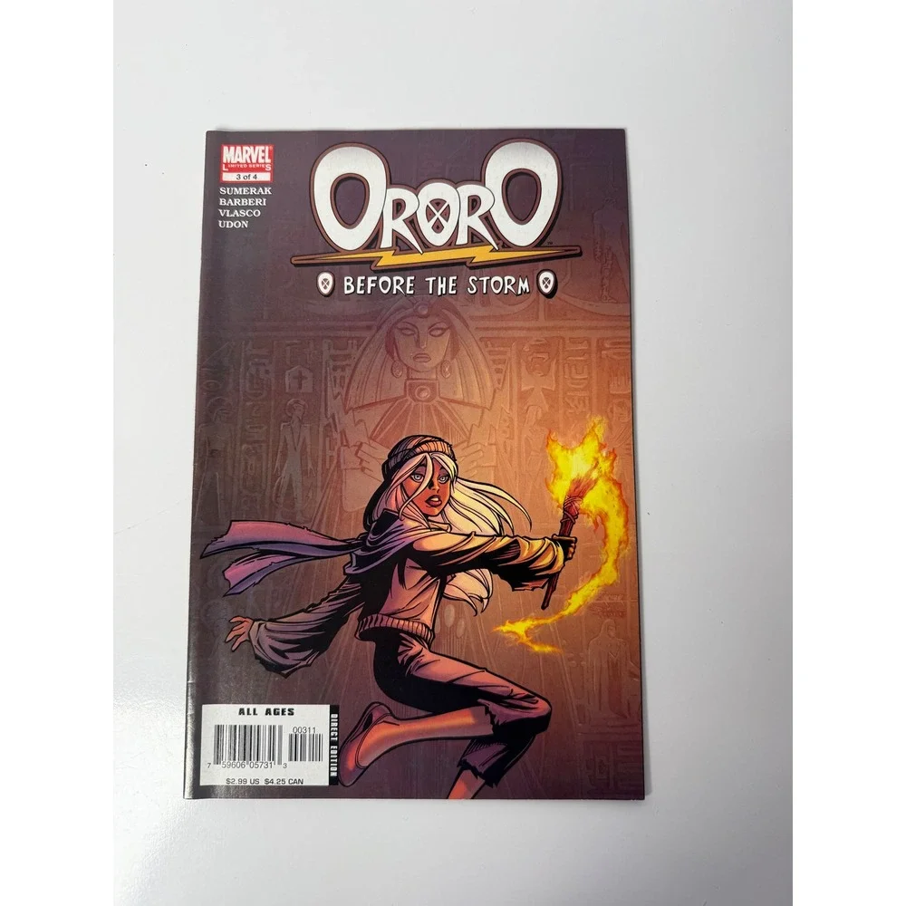 Marvel Ororo Before the Storm #3 2005 X-Men Storm Comic Book Sumerak Barberi